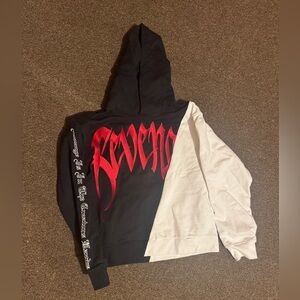 White and Black Revenge Hoodie